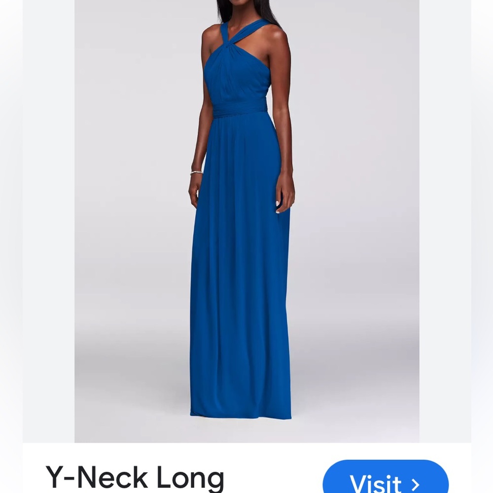 Elegant Blue Women's Wedding Dress